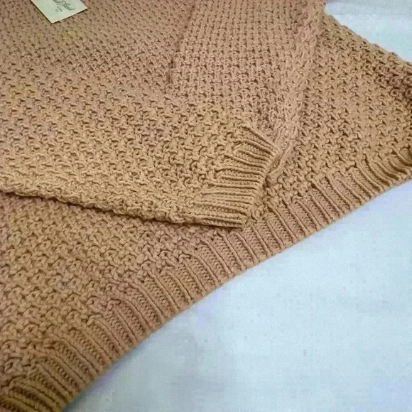 NWT Universal Thread Crew Neck Pullover Cable Knit Sweater  in Blush pink small - Picture 5 of 8